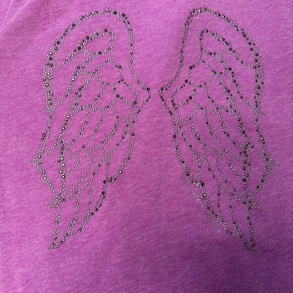 Victoria’s Secret Supermodel Angel Wings Sweatshirt Rhinestones - Picture 5 of 16